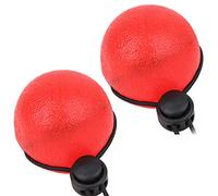 HUSHUI 2PCS Silicone Hand Grip Balls for Strengthening Fingers and Arms Ideal for Exercise and Massage Recovery Tools Yellow 15 Degrees (Red 25 degrees)
