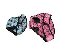 HUSHUI 2pcs Soft Dog Physiological Pants Adjustable Size Comfortable Underwear for Female Dogs Blue and Pink (XXL)