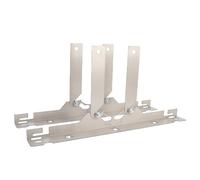 HUSHUI 2PCS Toe Alignment Tool Plates Wheel Alignment Tool Plate with Hanging Holes for Easy Wall Mounted Storage Silver