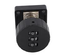 HUSHUI 3 Digit Password Cabinet Lock, Zinc Alloy Drawer Combination Lock with Reset Function, for Cabinet Wardrobe Desk Drawer Locker Door 10-20mm Thickness