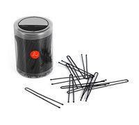 HUSHUI 300PCS Durable Hairpin Clips for Styling Ball Tips U Shaped Clips Salon Accessories for Up-dos, Buns, Black 6 Types or Personal Use (L)
