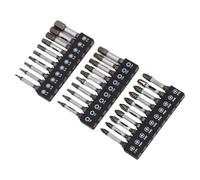 HUSHUI 30Pcs Impact Screwdriver Bit Set with Non-Slip Tips, High Durability Hex Shank Driver Bits for DIY Projects, D2 Alloy Steel, 2 Inch