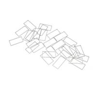 HUSHUI 30pcs Open Bezel Pendants Hollow Frame for Jewelry Making Durable Stainless Steel Accessory for DIY Crafts (Rectangle Large*30pcs)
