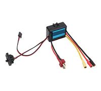 HUSHUI 35A Brushless ESC with Improved Throttle Response for 1/18 1/16 Remote Control Car, Durable Metal Construction (Blue)