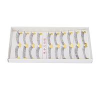HUSHUI 3D False Eyelashes Look Handmade Fluffy Thick Eyelashes for Party and Stage Makeup 10 Pairs (218)