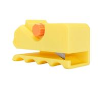 HUSHUI 3D Printing Cardboard Cutting Tool Unique Cat Shape Plastic Cardboard Cutter, Ideal for Effortless Cardboard Stripping, with Ergonomic Design for Cat Scratching Boards (Yellow)