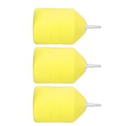 HUSHUI 3PCS Foam Tipped Arrows, EVA Aluminium Alloy Safe Durable Archery Training Accessory with Sponge Head, for Archery Battle Tagging Game Outdoor Activities (Yellow)