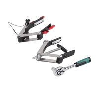 HUSHUI 4 Way Panel Clamp Adjustable Strong Aluminum Alloy Pressure Clamp for Cabinet Furniture Making 2 Pack