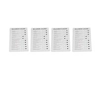 HUSHUI 4pcs Checklist Board Durable Portable Chore Chart Detachable for Home Office School PVC 7.9 X 4.7in (Elder Care)