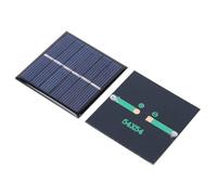 HUSHUI 4PCS Durable Portable Solar Module for Household Lights and Traffic Signals, 3V Black Silicon 54x54mm
