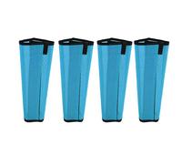HUSHUI 4Pcs Horse Fly Boots,Breathable Tear Resistant Fine Mesh Protective Horse Fly Leggings Leg Guards for Horses (Blue)
