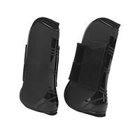 HUSHUI 4pcs Horse Tendon Boots, Slip on Easily with Hook and Loop Strap System, Protect Leg from Injury, Provide Support to Tendons and Ligaments, for Horse Jumping (A pair of large front legs)