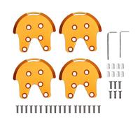 HUSHUI 4PCS Metal Reinforcement Plate Kit for Phantom 2 3 Drones, Aluminum Alloy Protective Motor Mount Base with Vibration Dampening (Gold)