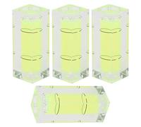 HUSHUI 4pcs Small Bubble Level Measuring Tool for Professional Adjustments in Various Settings Made of ABS