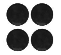 HUSHUI 4Pcs Wheel Center Caps, 59mm Outer Dia 51mm Inner Dia ABS Metal Rim Hub Cap Cover for Most Vehicles Sedans SUVs Sports Cars (Black)