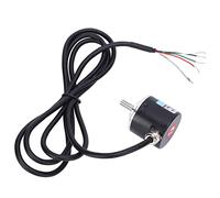 HUSHUI 5-24V DC Encoder High-Performance 2 Phase Incremental Encoder for Engineering and Office Automation Slim Design 6mm Shaft (1000B)