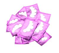 HUSHUI 50 Pcs Lash Extensions Patches for Eye Isolation and Grafting with Petal Shape Non Woven Fabric Pads, Eye Shapes (Purple)