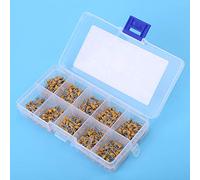 HUSHUI 500pcs Monolithic Ceramic Capacitor Assortment Compact High-Capacitance for Electronic Professionals Bypass 50V Various Values
