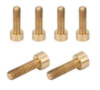 HUSHUI 50Pcs Cap Hex Socket Screw Pure Copper Durable Fasteners for Industrial Use M4 Screws (M4*14)