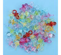 HUSHUI 50PCS Colorful Bird Toy Set for Chewing and Biting Fun, Made of Durable Plastic, 3x1.2x1.2cm, Bird Sizes