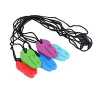 HUSHUI 5pcs Infants Teething Necklace Silicone for Soothe Gums and Develop Senses Safe Baby Teethers for Infants