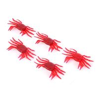 HUSHUI 5Pcs Soft Lure Bait Artificial Crab Simulation Design for Beginners and Experienced Fishermen in Various Water Bodies