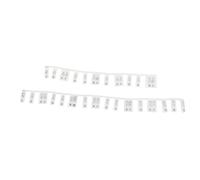 HUSHUI 61 Key Full Size Piano Key Stickers, Luminous Silicone Note Labels for Beginners, Removable Piano Key Stickers (Black)