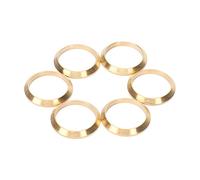 HUSHUI 6Pcs in 14 Nixie Tube Clock Decorative Rings, Copper DIY Rings for in 14 Nixie Tube Clock, with 23mm Outer Diameter 18.5mm Inner Diameter