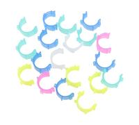 HUSHUI 80PCS Plastic Bobbin Clips Thread Spool Holder Clamps for Sewing Embroidery Crafts Mixed Colors