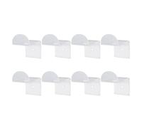 HUSHUI 8PCS Hat Hooks for Wall 2.8 Inch Acrylic Baseball Cap Holder Wide Brim Hat Hanger Organizer with Adhesive for Room Decor (Clear)