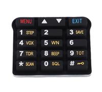 HUSHUI 8PCS Number Keyboard Replacement, Silicone Numeric Keypad for UV9R Plus 2 Way Radio Intercom, with Tactile Responsiveness