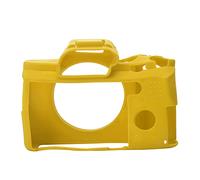HUSHUI A72/A7R2/A7S2 Silicone Cover for Camera Protection, Durable and Washable Shell, Non-slip and Tough, Available in Yellow/Red/Camouflage (Yellow)
