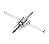 HUSHUI Adjustable Circle Hole Cutter Tool Set with Fine Cutting Blades for Wood Plastic and Acrylic Projects (40-200mm)