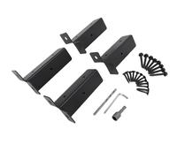 HUSHUI Adjustable Deck Post Anchor Base Brackets Kit Heavy Duty for Pergola Mailbox 4 Pcs Durable Aluminum Alloy 1.5in to 4in