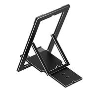 HUSHUI Adjustable Mobile Phone Stand for Desk Foldable Aluminium Alloy Phone Holder for All 7.9-13 Inch Devices (Black)