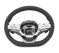 HUSHUI AMG Line Steering Wheel Replacement, Ergonomic & Upgraded for A/B/C/E/S/G/GLC/GLE Class 2010+, Full Nappa Leather, 1 Piece