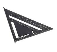 HUSHUI Angle Protractor with Strong Aluminum Alloy Body for Accurate Measurements in Roofing Projects 7 Inch Black Oxidation Finish (#1)
