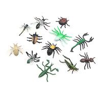 HUSHUI Assorted Model Toy Set for Educational Play 12pcs Lifelike Models Made of Safe Non- Plastic for Children Above 3 Years Old (12 small sizes)