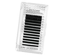 HUSHUI Auto Fan False Eyelashes Dense Volume Easy Fanning for Beauty Salons Soft Nanometer PBT 12 Rows (0.3-0.6in Mix)
