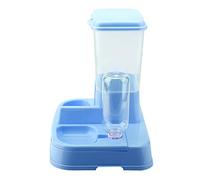 HUSHUI Automatic Pet Feeder for Cats Dogs 2 in 1 Food and Water Dispenser Eco-Friendly Material Large Capacity 500mL 34 * 27 * 35cm (Blue)