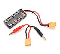 HUSHUI B6 Lithium Battery Charging Board, Durable Parallel Connect Plate for Charging 6 Batteries Simultaneously, Ideal for RC Models Like Blade Inductrix and Nano QX, Size Approx. 3.9" X 2.5" X 1"