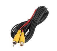 HUSHUI Backup Camera Video Cable, 6M 19.68FT Male to Female Car Rear View Parking Extension Cable with Detection Wire, for Universal Fit Most Vehicles