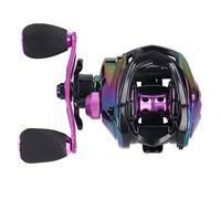 HUSHUI Baitcasting Metal Lightweight Fishing Reel with High Speed 8.1:1 Ratio for Smooth Line Casting for All Water Universal Applicable Scene (Left Hand)