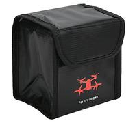 HUSHUI Battery Safe Bag for FPV Drone, Fireproof and Explosion-Proof Lipo Battery Protecting Bag, Easy Seal Design, Lightweight Black (2)