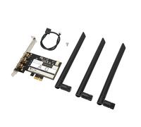 HUSHUI BCM943602CS PCIE WiFi Card Fast 1750Mbps with 3 Antenna for Gaming Streaming Compatible with OS and OS X