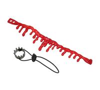 HUSHUI Bearded Dragon Crown Necklace Set, Reptile Costume Accessories with Adjustable Clasp and Blood Drop Design, for Halloween Birthday Festival Photo Props