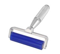 HUSHUI Blue Silicone Manual Roller Static Cleaner Tool Sticky Roller for Screen Film Hair Dust Remover Low Viscosity (6 Inch)