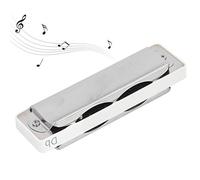 HUSHUI Blues Harmonica Professional 10 Holes Mouthorgan for Beginners and Performers ABS Resin Durable Black/White/Orange/Blue (White)
