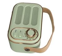 HUSHUI Bluetooth Speaker Retro Portable Wireless Speaker with Stereo HiFi Sound for Home and Travel, Compact Design (Green)