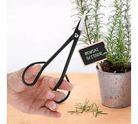 HUSHUI Bonsai Scissor High-Grade Steel Precision Shear for Pruning Plants 190mm Black